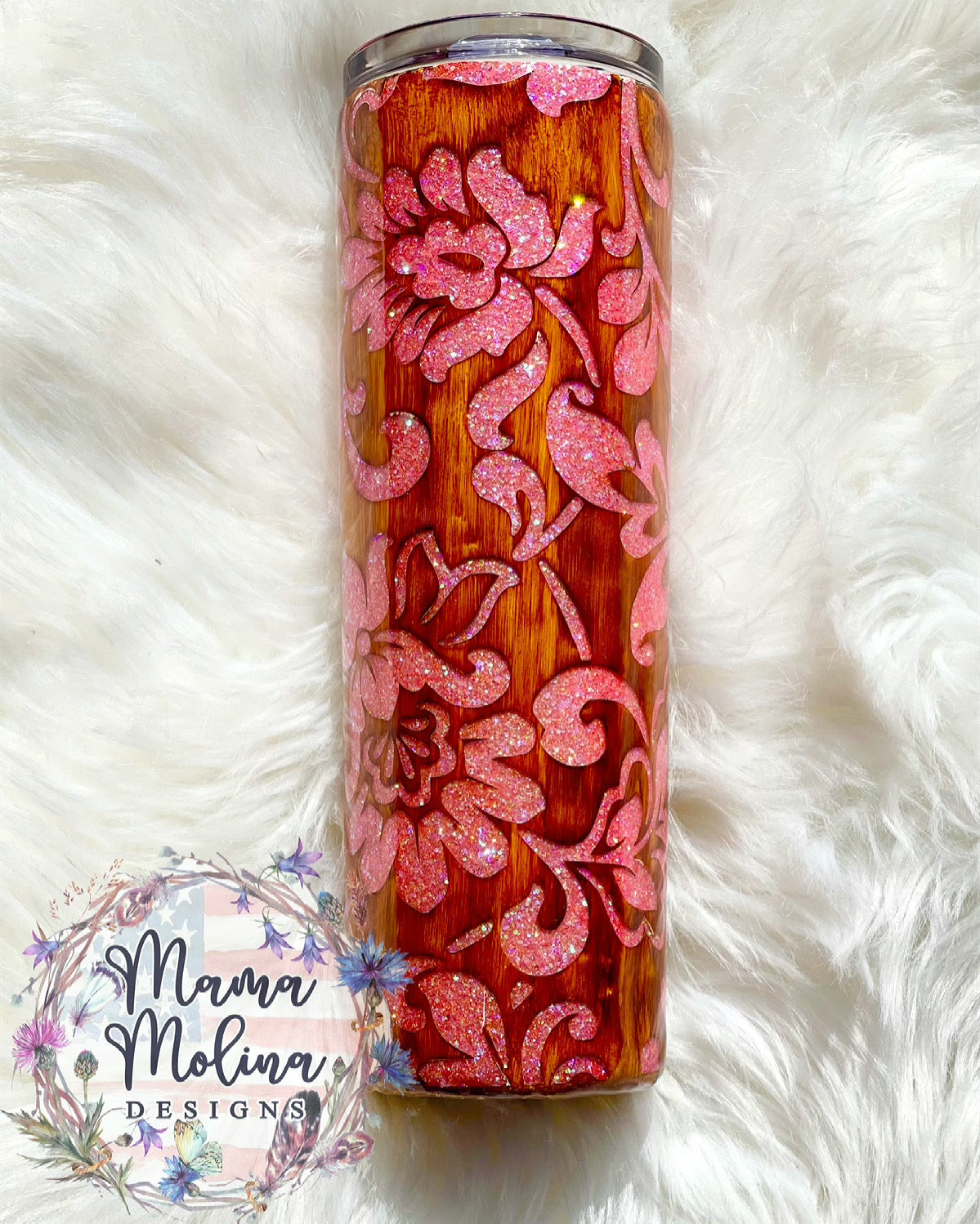 MTO {Pink Floral Woodgrain} - Choose Your Style