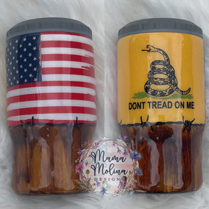 MTO {Flag and Don't Tread on Me} - Can Cooler