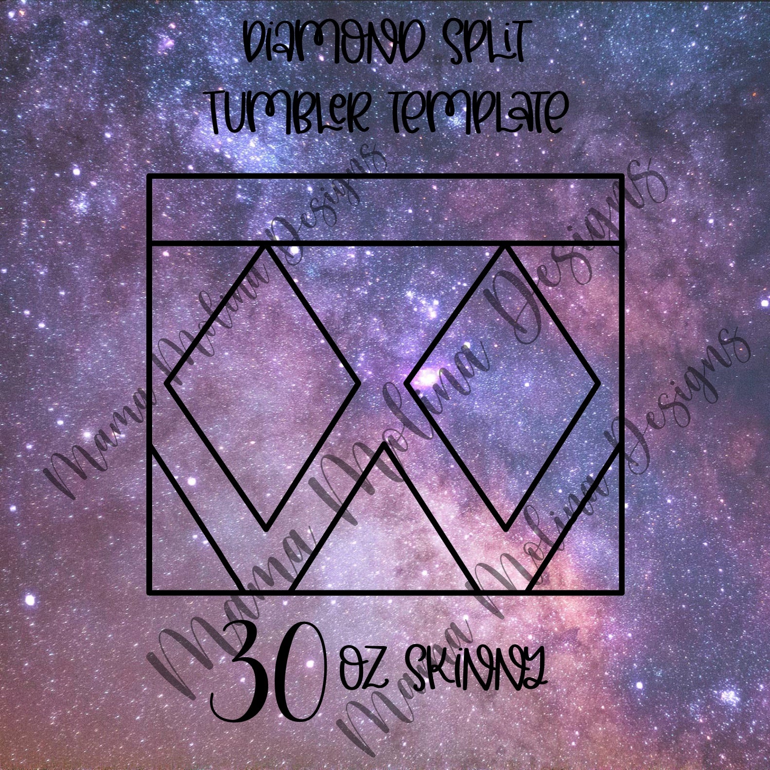 30oz Skinny Diamond Split